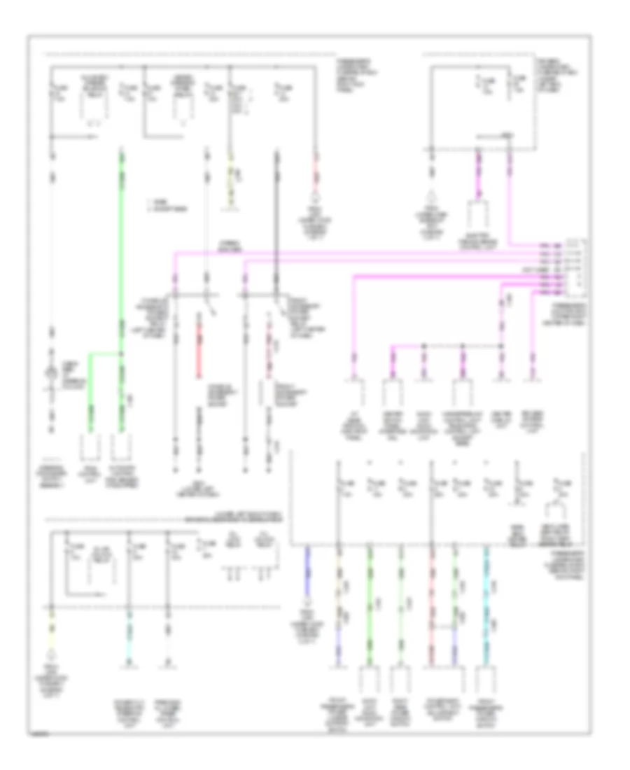 Электросхема блока предохранителей и реле (3 из 7) для Acura RLX 2014