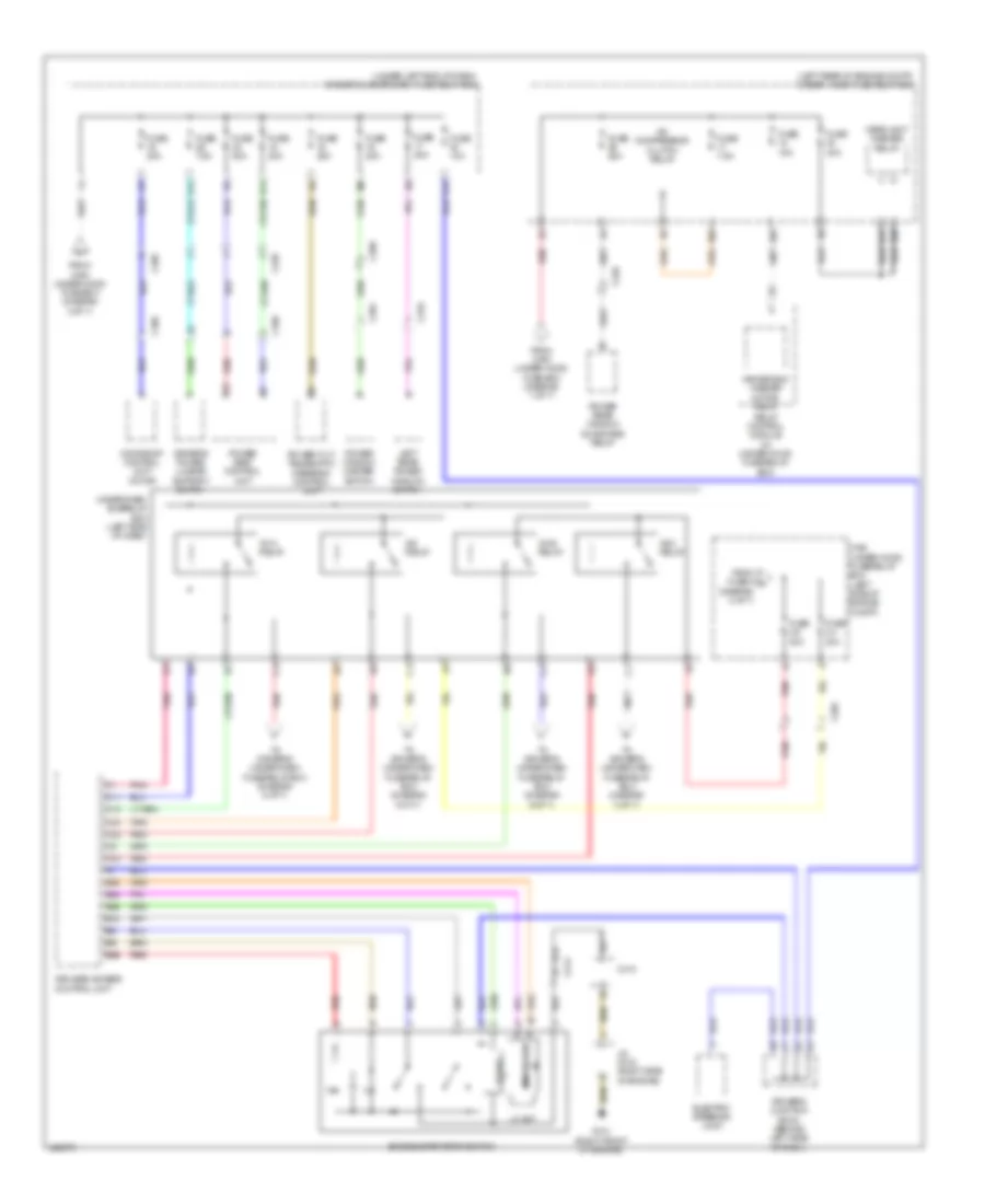 Электросхема блока предохранителей и реле (4 из 7) для Acura RLX 2014