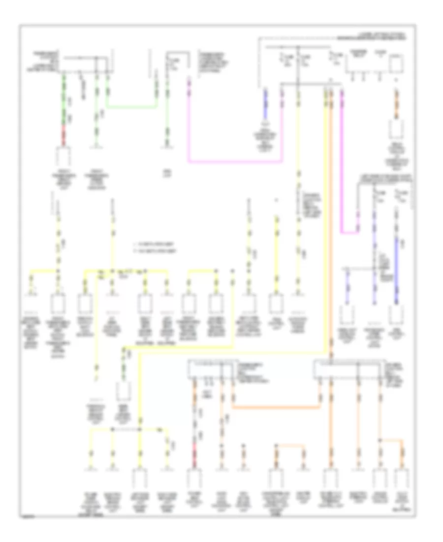 Электросхема блока предохранителей и реле (6 из 7) для Acura RLX 2014