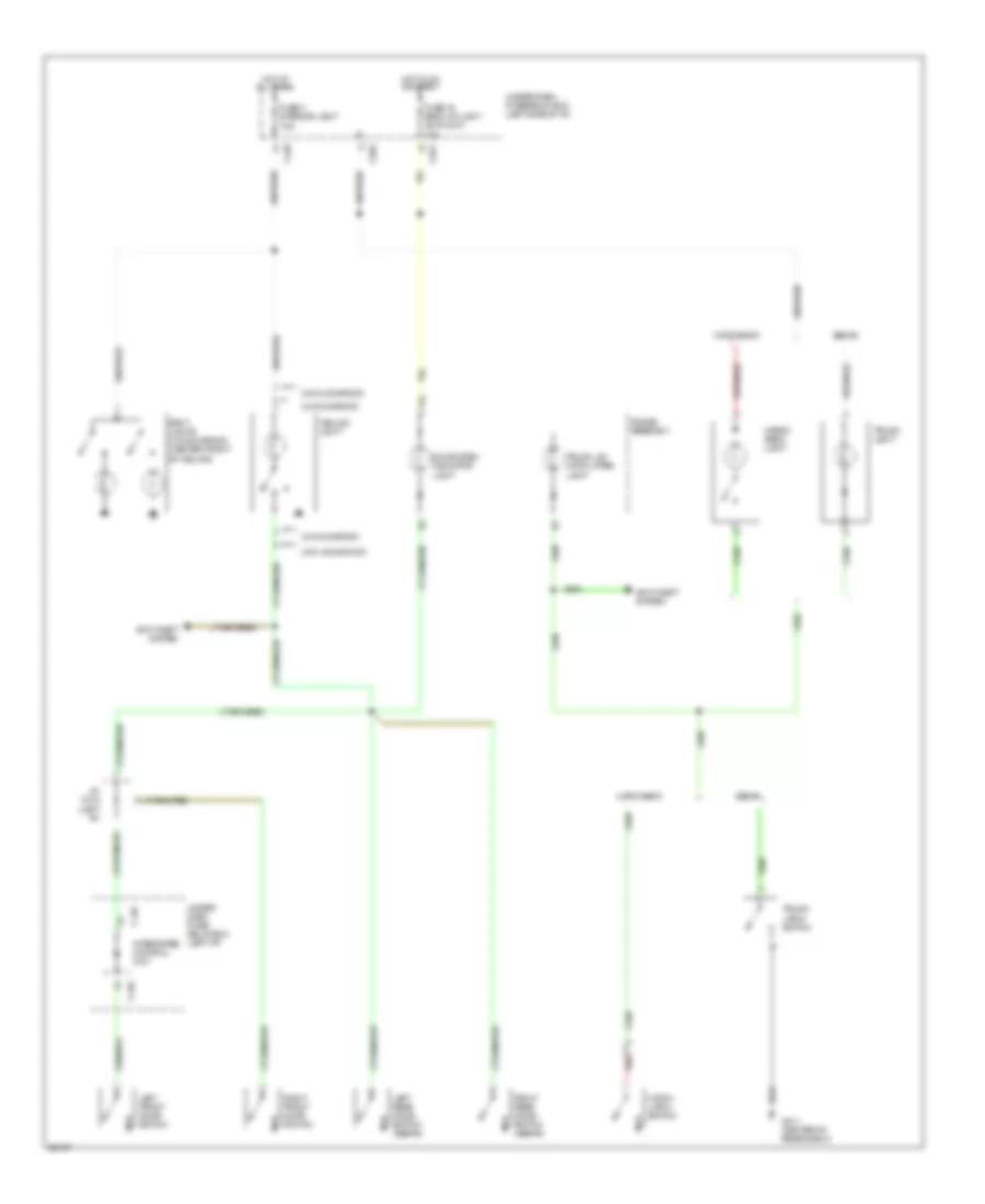 Электросхема освещения салона (1 из 2) для Acura Integra GS-R 1995