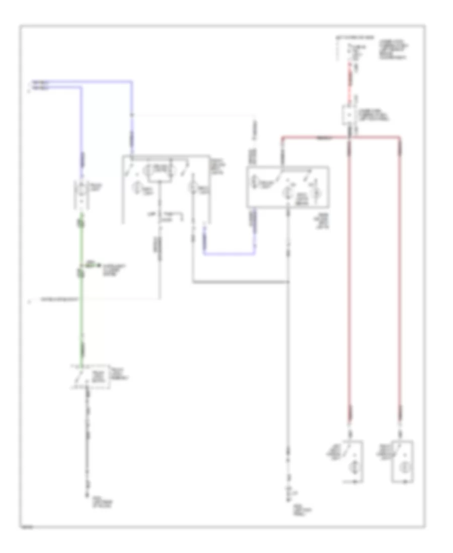 Courtesy Lamps Wiring Diagram, LS & GS (2 из 2) для Acura Legend GS 1995