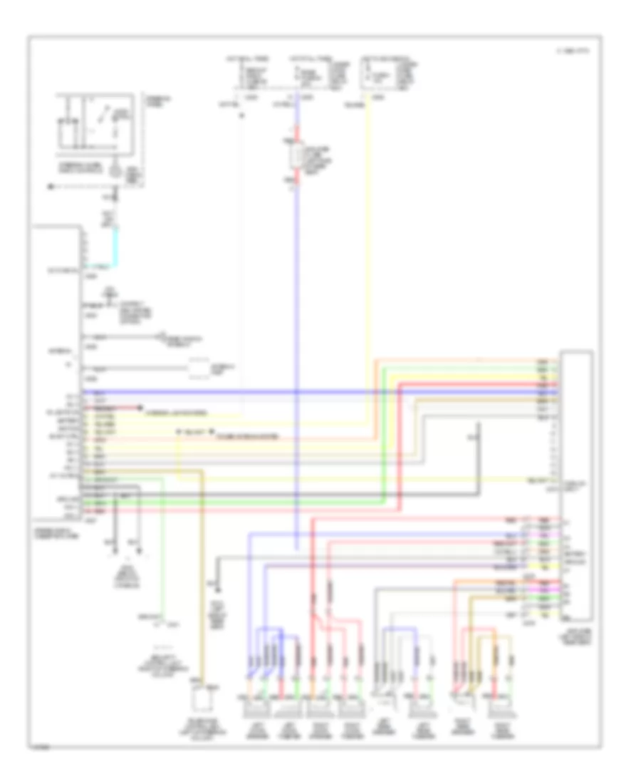 Radio Wiring Diagram, LS & GS для Acura Legend L 1995