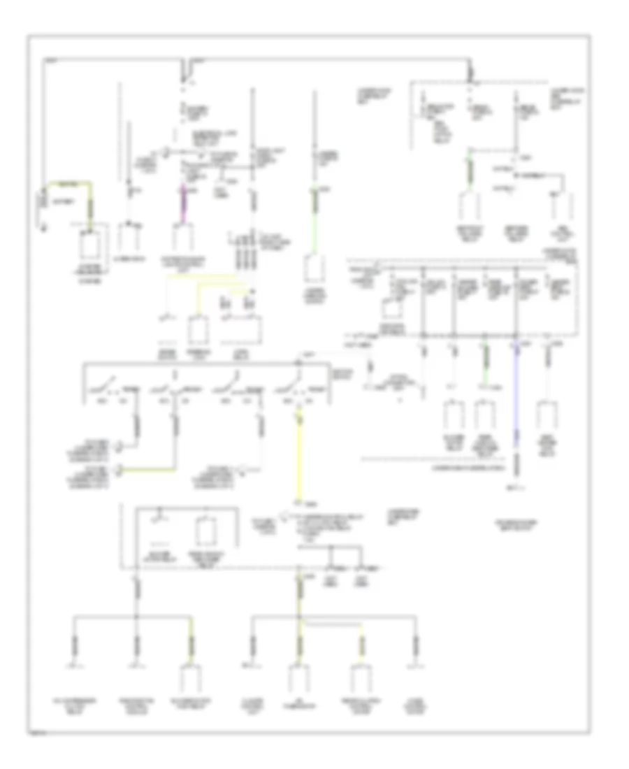 Электросхема блока предохранителей и реле (1 из 4) для Acura 2.2CL 1997