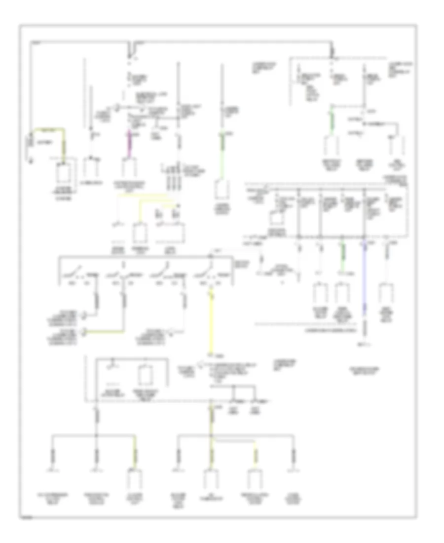 Электросхема блока предохранителей и реле (1 из 4) для Acura 3.0CL 1997