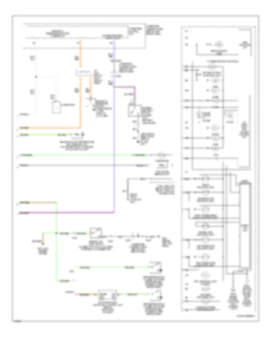 Электросхема панели приборов (2 из 2) для Acura 2.5TL 1998