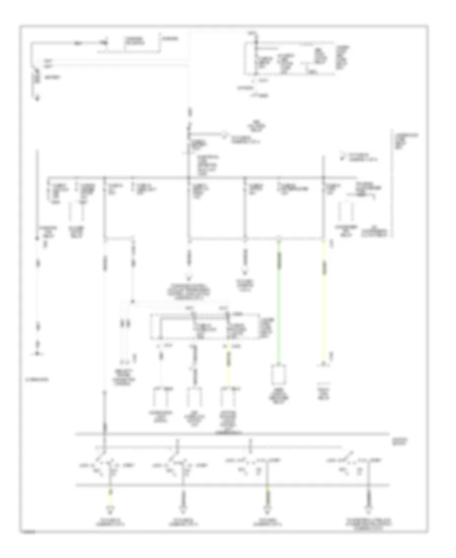 Электросхема блока предохранителей и реле (1 из 4) для Acura Integra LS 2000