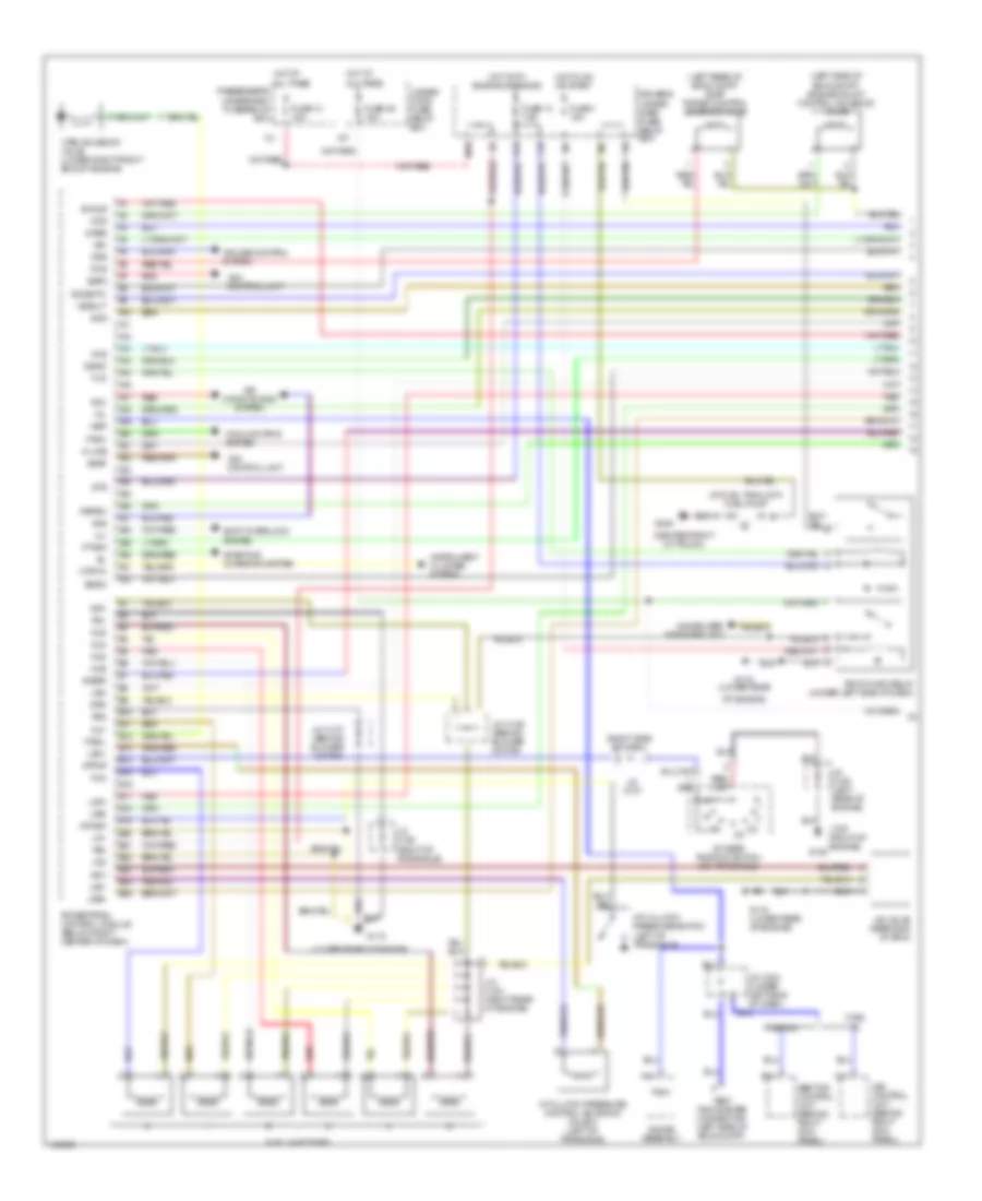 Электросхема системы управления двигателем (1 из 4) для Acura 3.2CL 2001