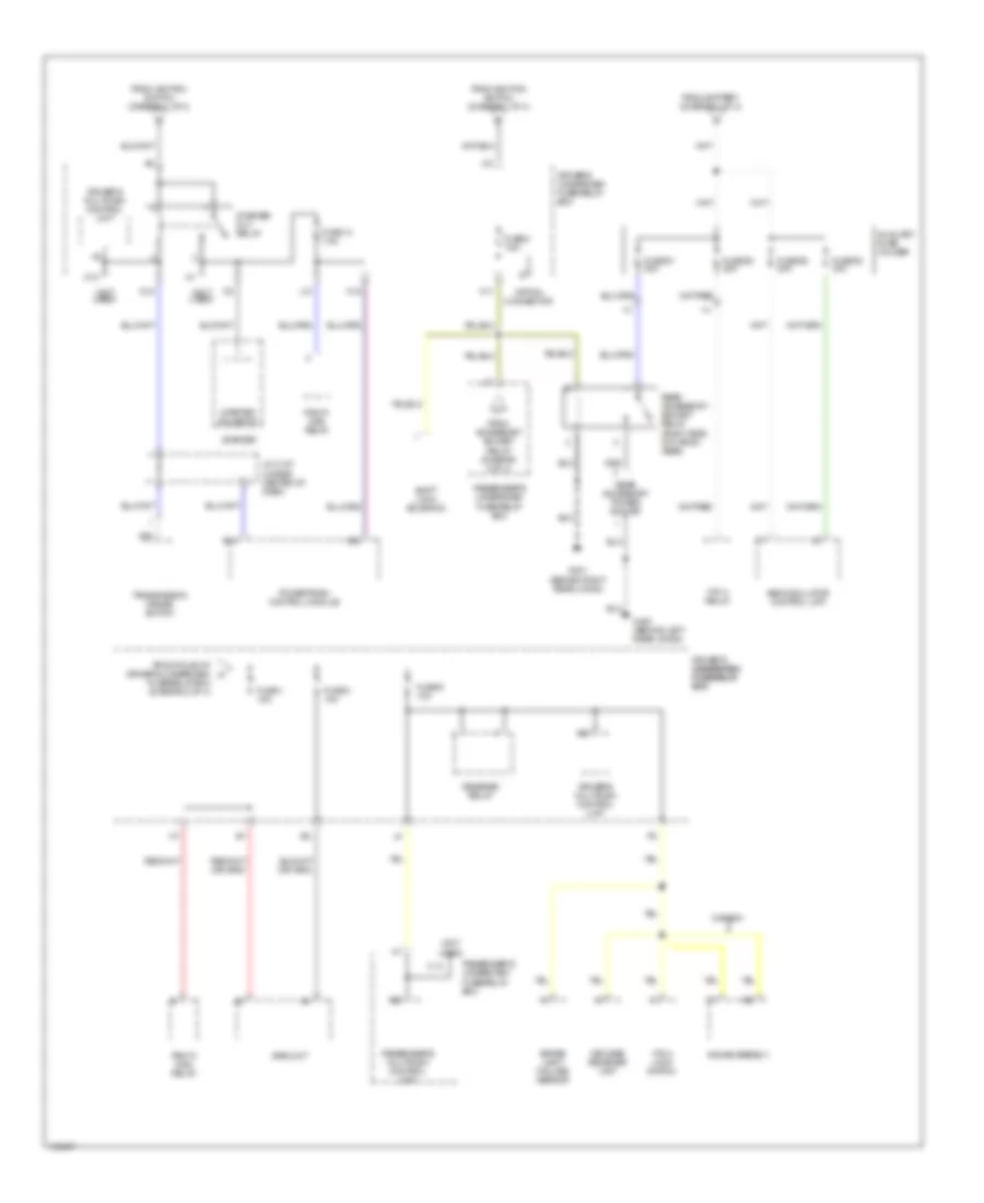 Электросхема блока предохранителей и реле (4 из 4) для Acura MDX 2001