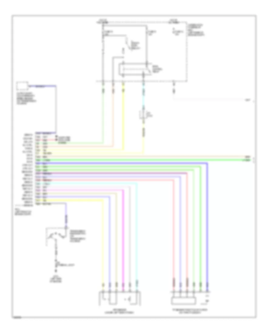 Электросхема системы круизконтроля (1 из 2) для Acura RDX 2011