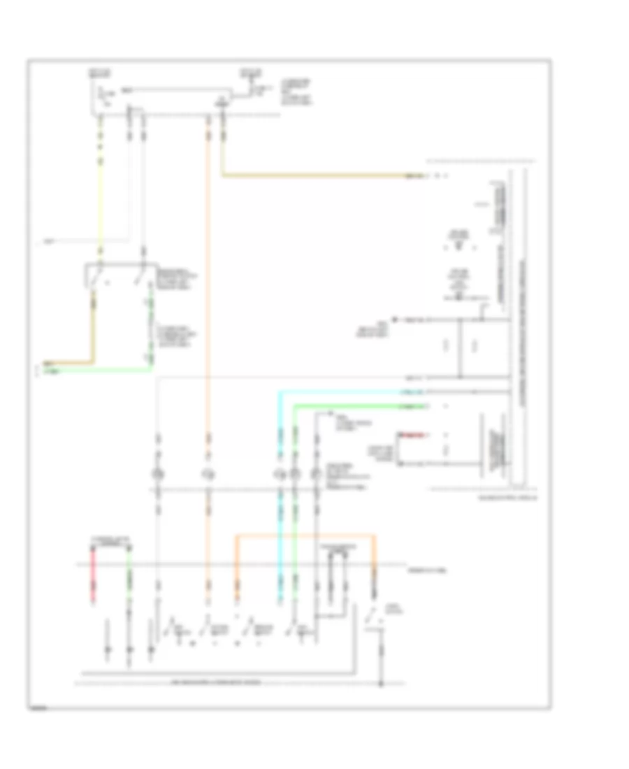 Электросхема системы круизконтроля (2 из 2) для Acura RDX 2011