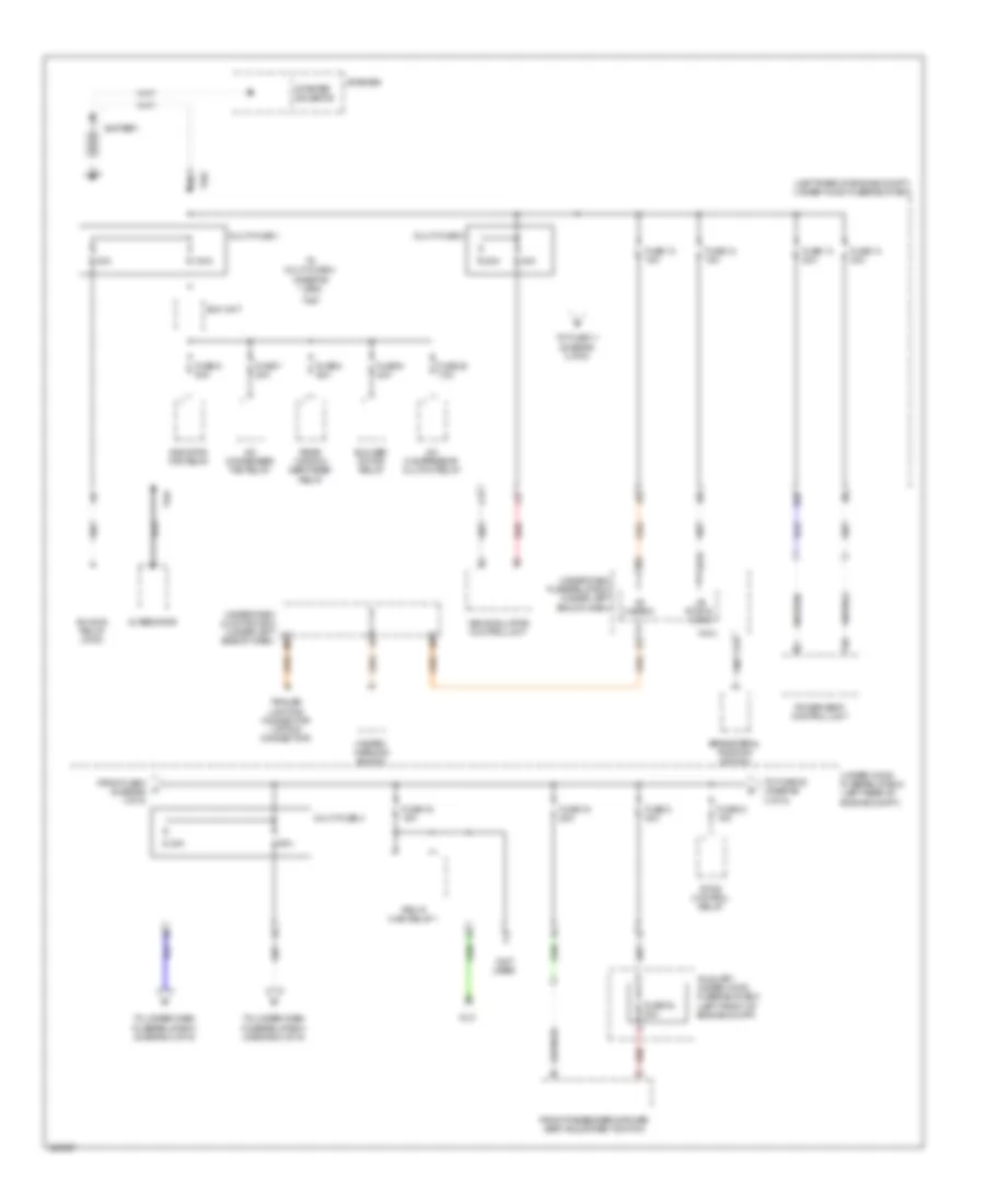 Электросхема блока предохранителей и реле (1 из 6) для Acura RDX 2011