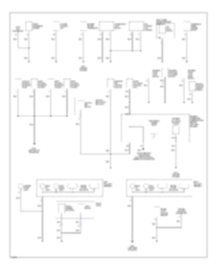 Электросхема подключение массы заземления (4 из 4) для Acura 3.2TL Type S 2002