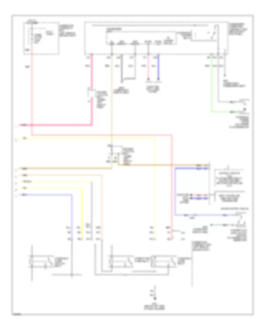 Front WiperWasher Wiring Diagram (2 of 2) for Acura TSX 2011