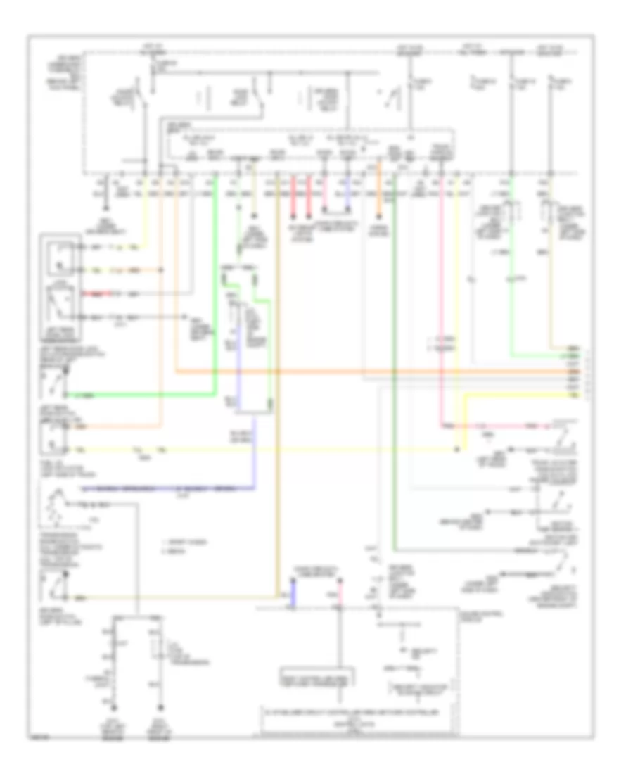 Forced Entry Wiring Diagram 1 of 2 for Acura TSX 2011