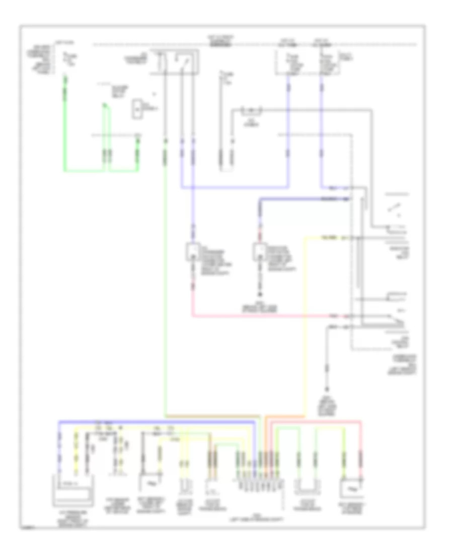 3.5L, Cooling Fan Wiring Diagram for Acura TSX 2011