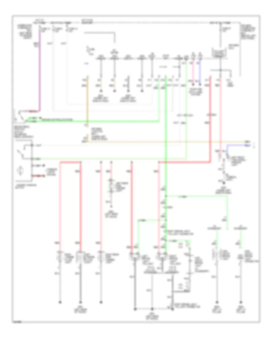 Exterior Lamps Wiring Diagram, Sedan (1 of 2) for Acura TSX 2011