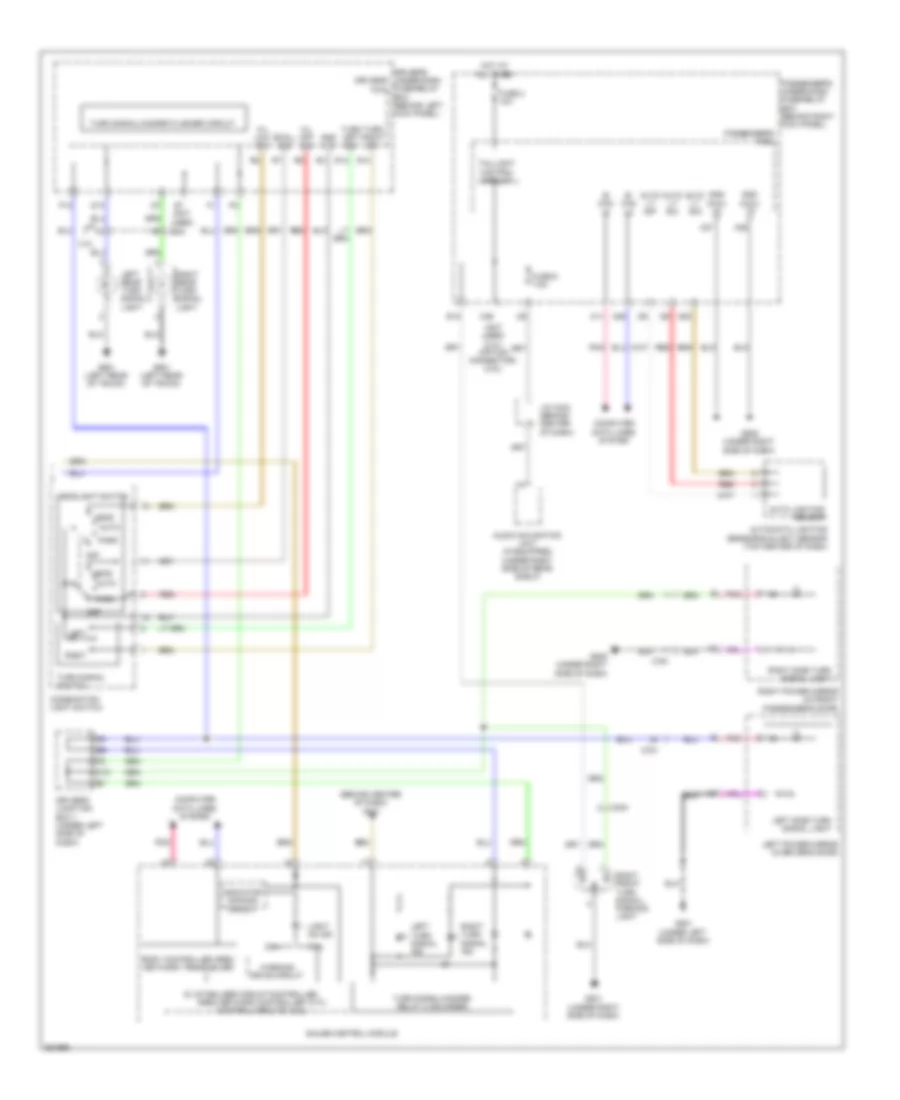 Exterior Lamps Wiring Diagram, Sedan (2 of 2) for Acura TSX 2011