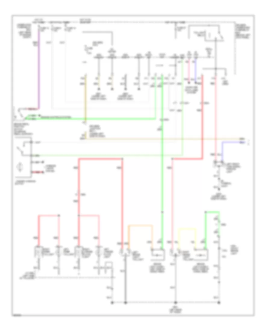 Exterior Lamps Wiring Diagram, Wagon (1 of 2) for Acura TSX 2011
