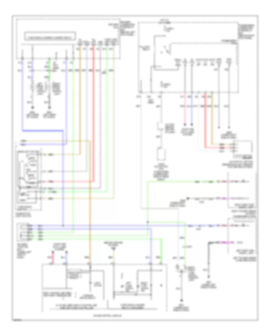 Exterior Lamps Wiring Diagram, Wagon (2 of 2) for Acura TSX 2011