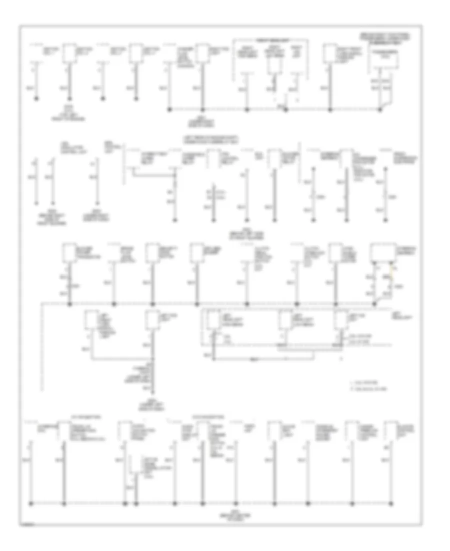 Ground Distribution Wiring Diagram 3 of 6 for Acura TSX 2011
