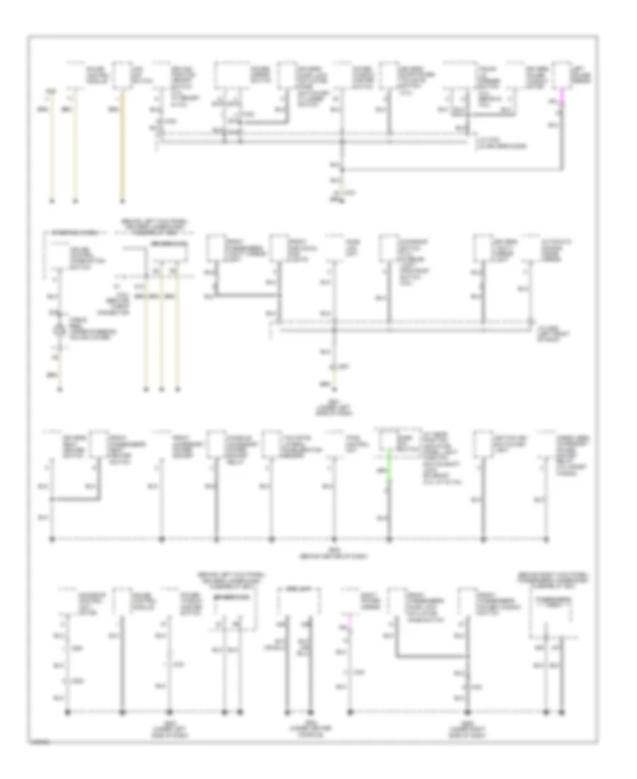 Ground Distribution Wiring Diagram 4 of 6 for Acura TSX 2011