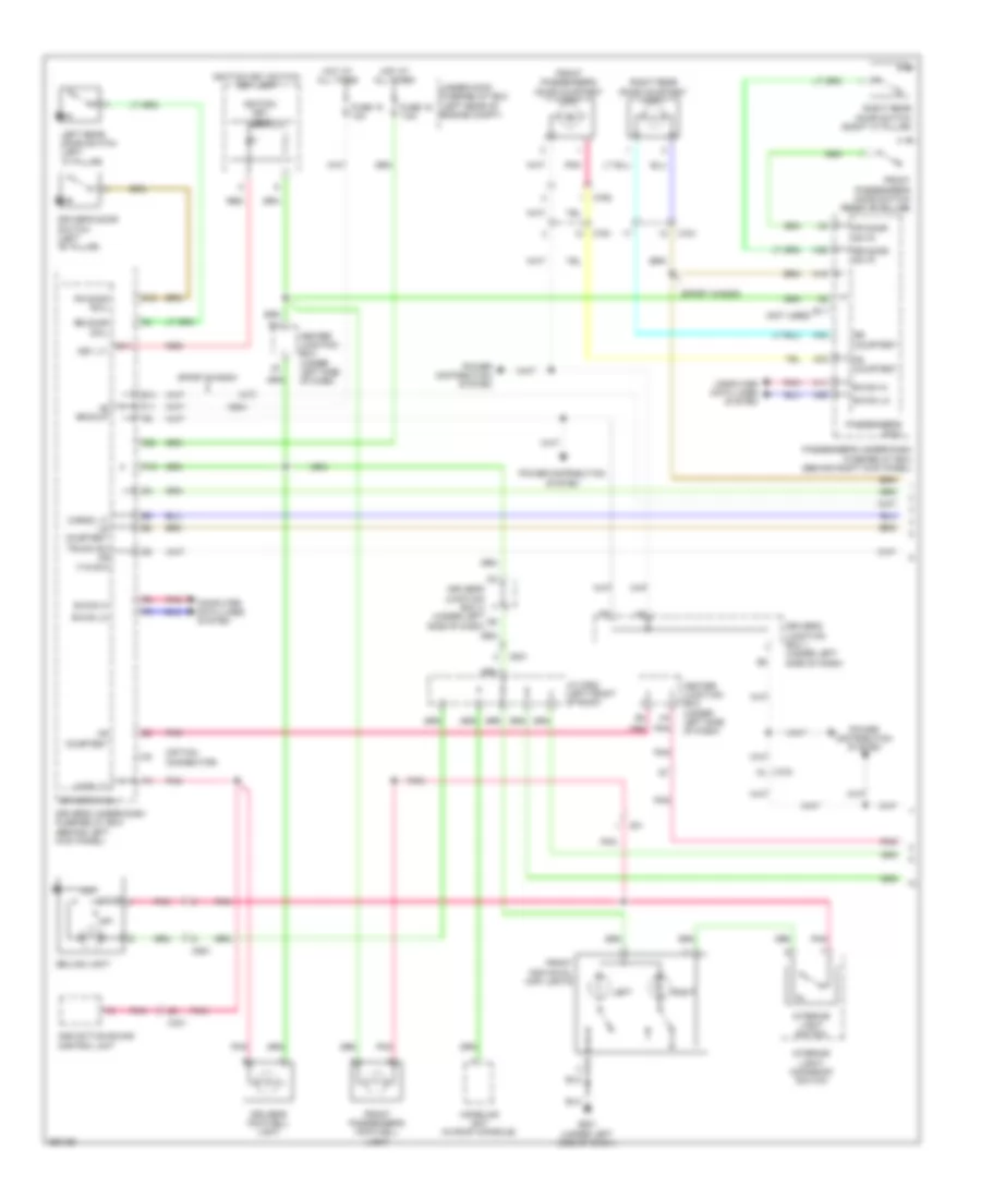 Courtesy Lamps Wiring Diagram 1 of 2 for Acura TSX 2011