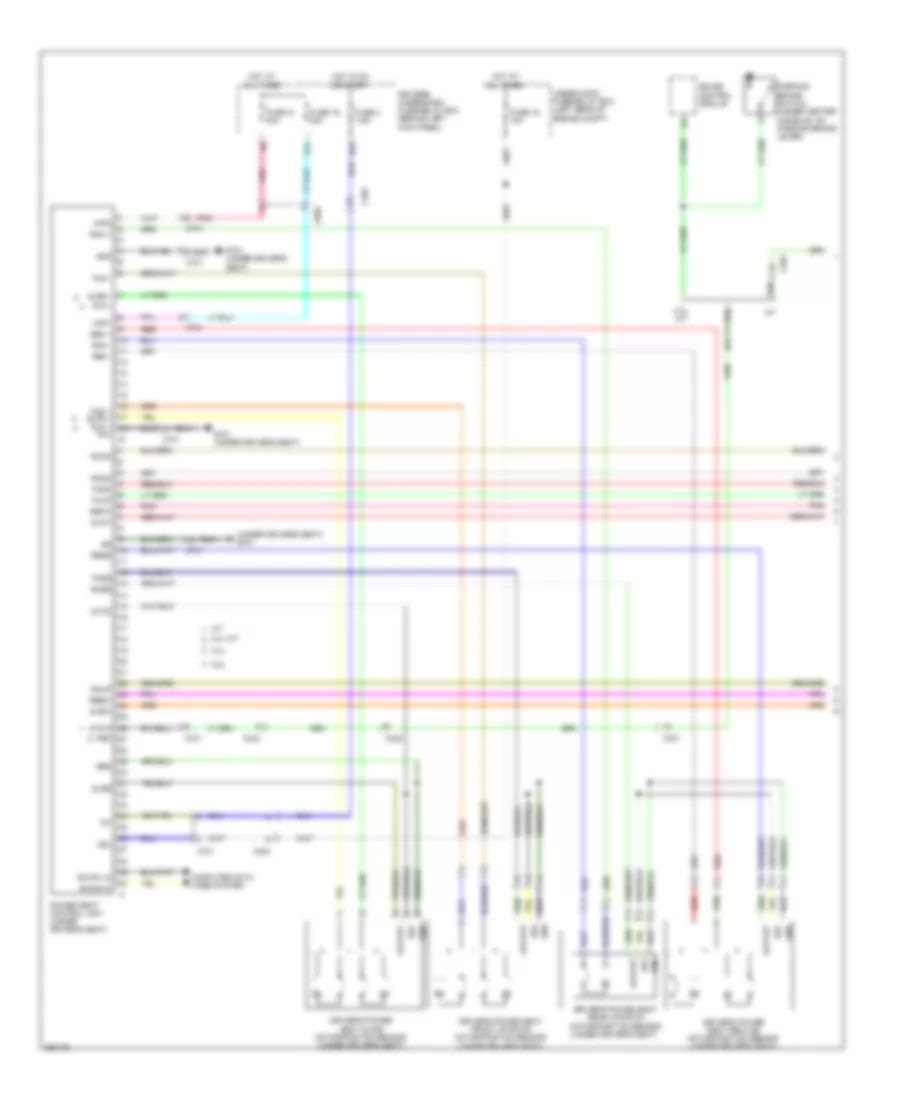 Memory Systems Wiring Diagram 1 of 2 for Acura TSX 2011
