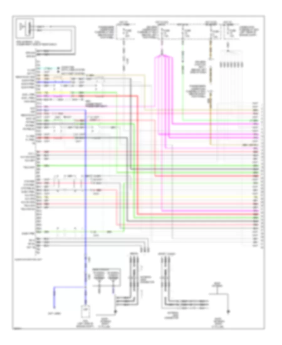 Navigation Wiring Diagram (1 of 7) for Acura TSX 2011