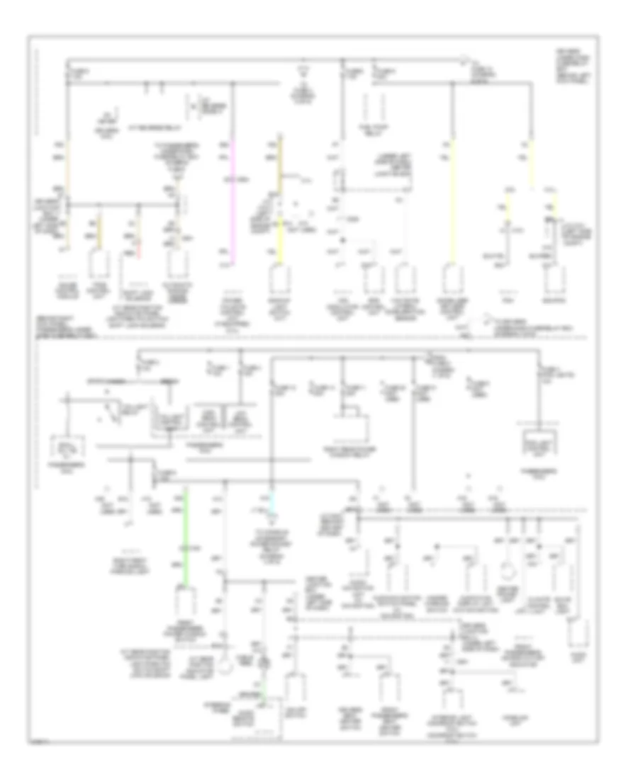 Power Distribution Wiring Diagram 3 of 6 for Acura TSX 2011