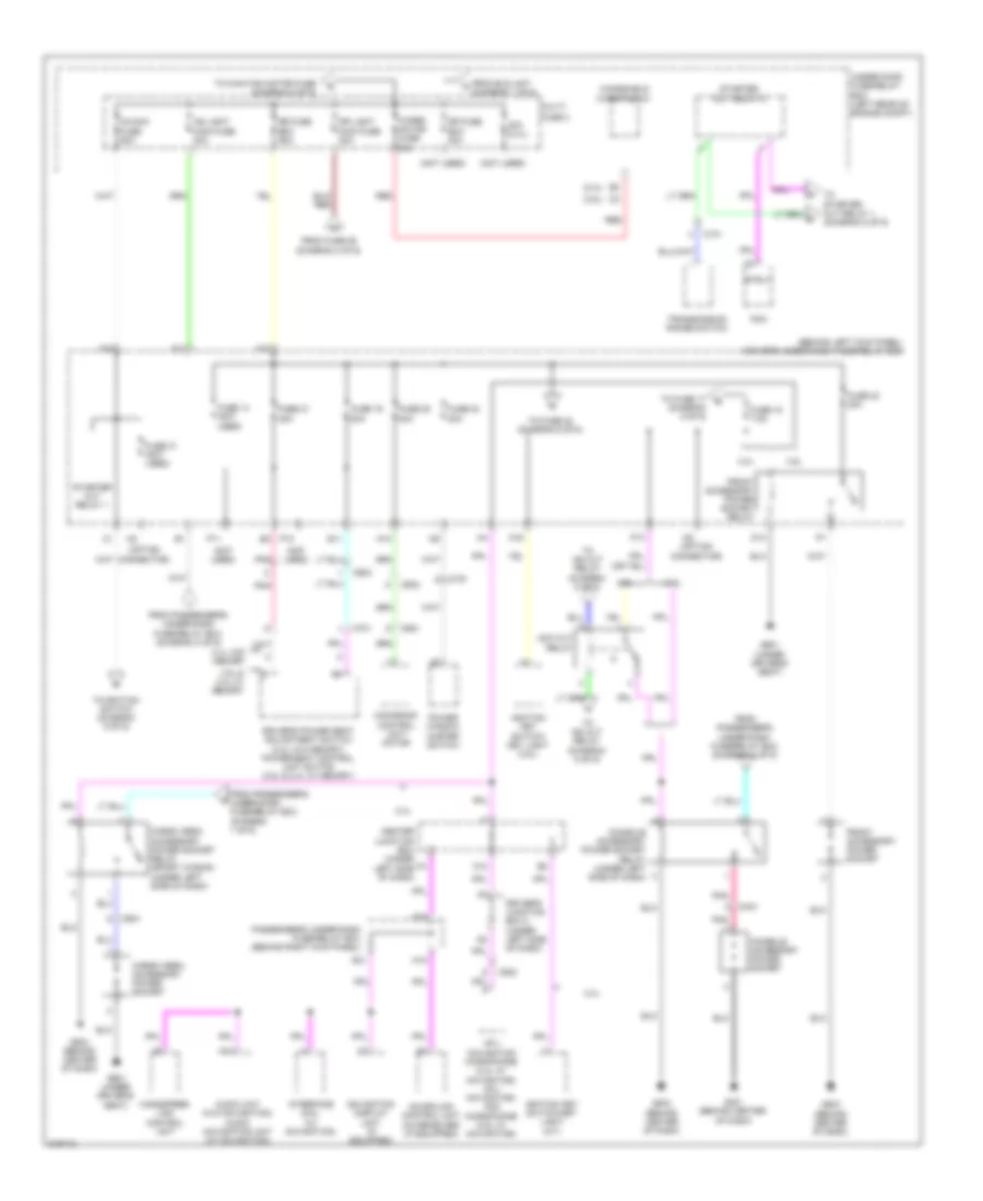 Power Distribution Wiring Diagram (4 of 6) for Acura TSX 2011