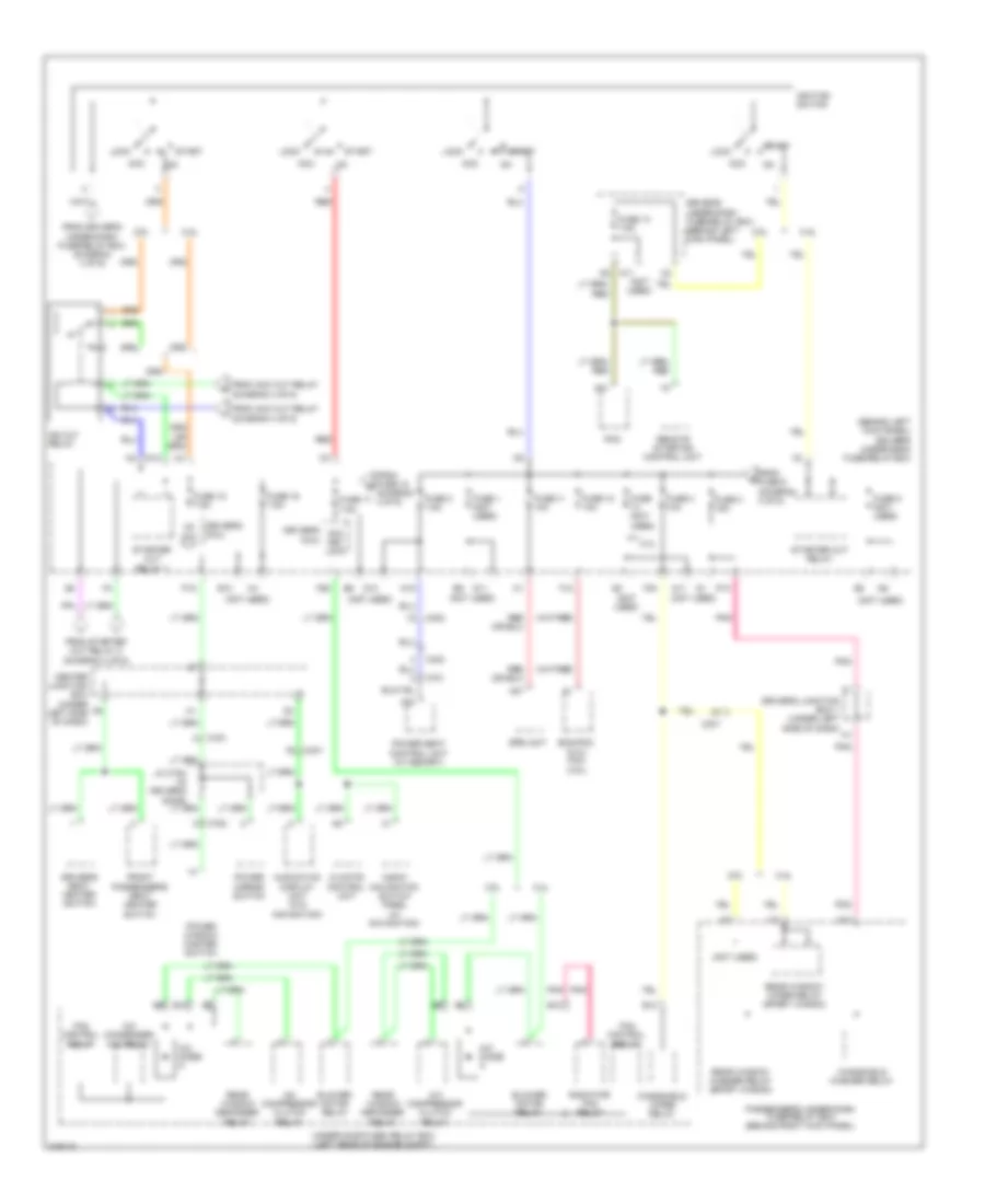 Power Distribution Wiring Diagram 5 of 6 for Acura TSX 2011