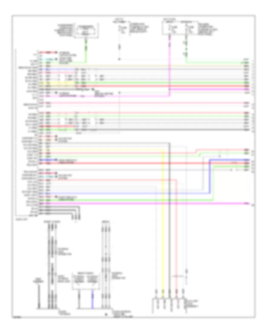 Radio Wiring Diagram, without Navigation (1 of 4) for Acura TSX 2011