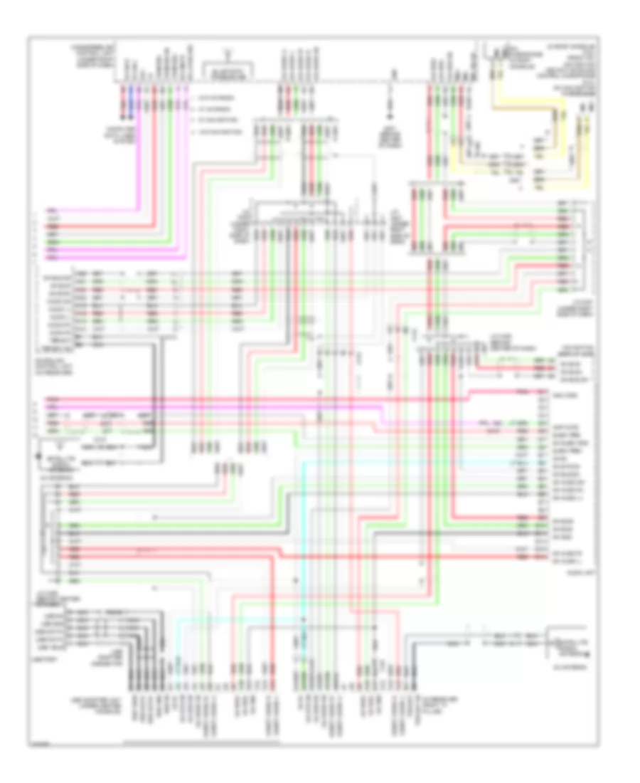 Radio Wiring Diagram without Navigation 4 of 4 for Acura TSX 2011