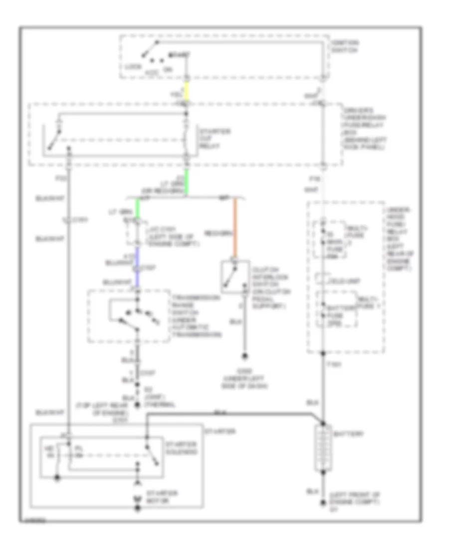 2.4L, Starting Wiring Diagram for Acura TSX 2011