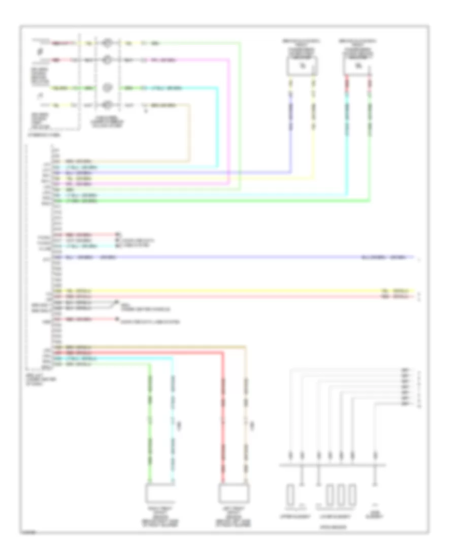 Supplemental Restraints Wiring Diagram 1 of 3 for Acura TSX 2011