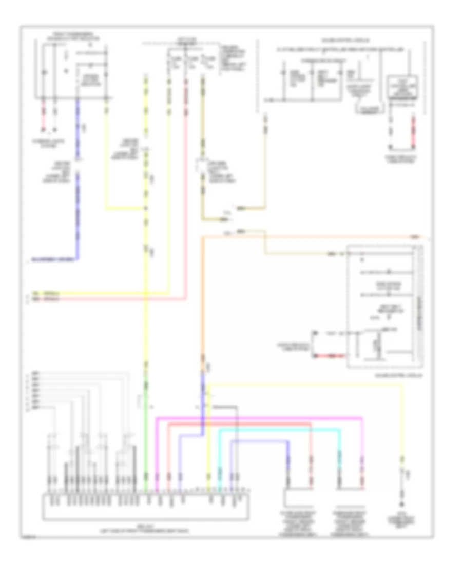 Supplemental Restraints Wiring Diagram 2 of 3 for Acura TSX 2011