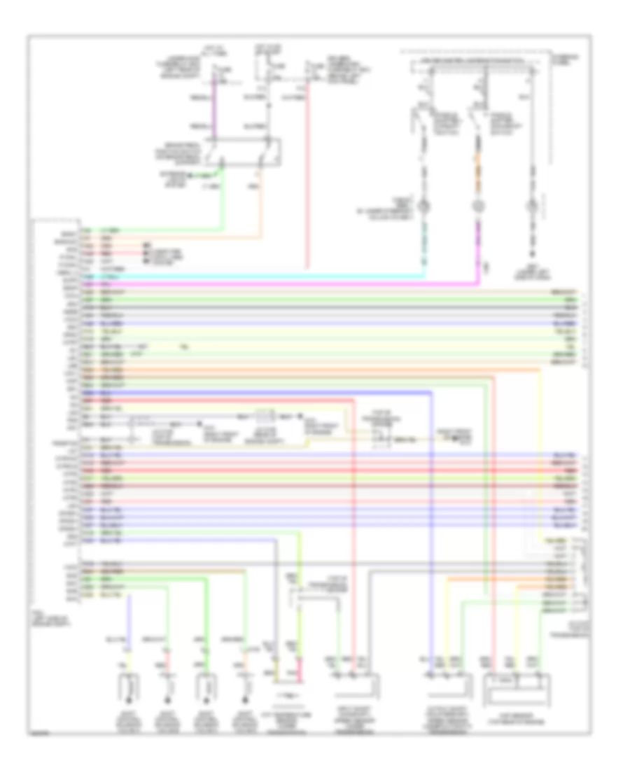 3.5L, Transmission Wiring Diagram (1 of 2) for Acura TSX 2011