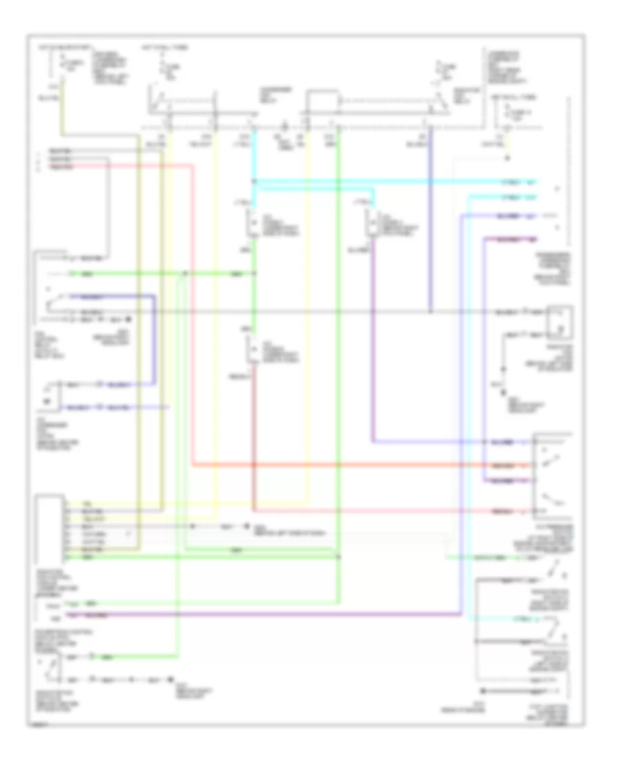 Air Conditioning Wiring Diagram 2 of 2 for Acura MDX 2002