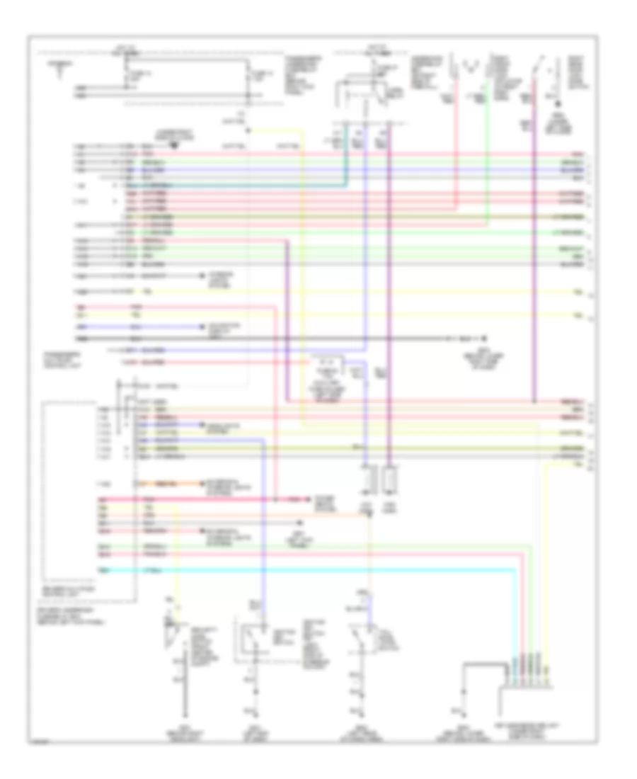 Anti theft Alarm Wiring Diagram 1 of 2 for Acura MDX 2002