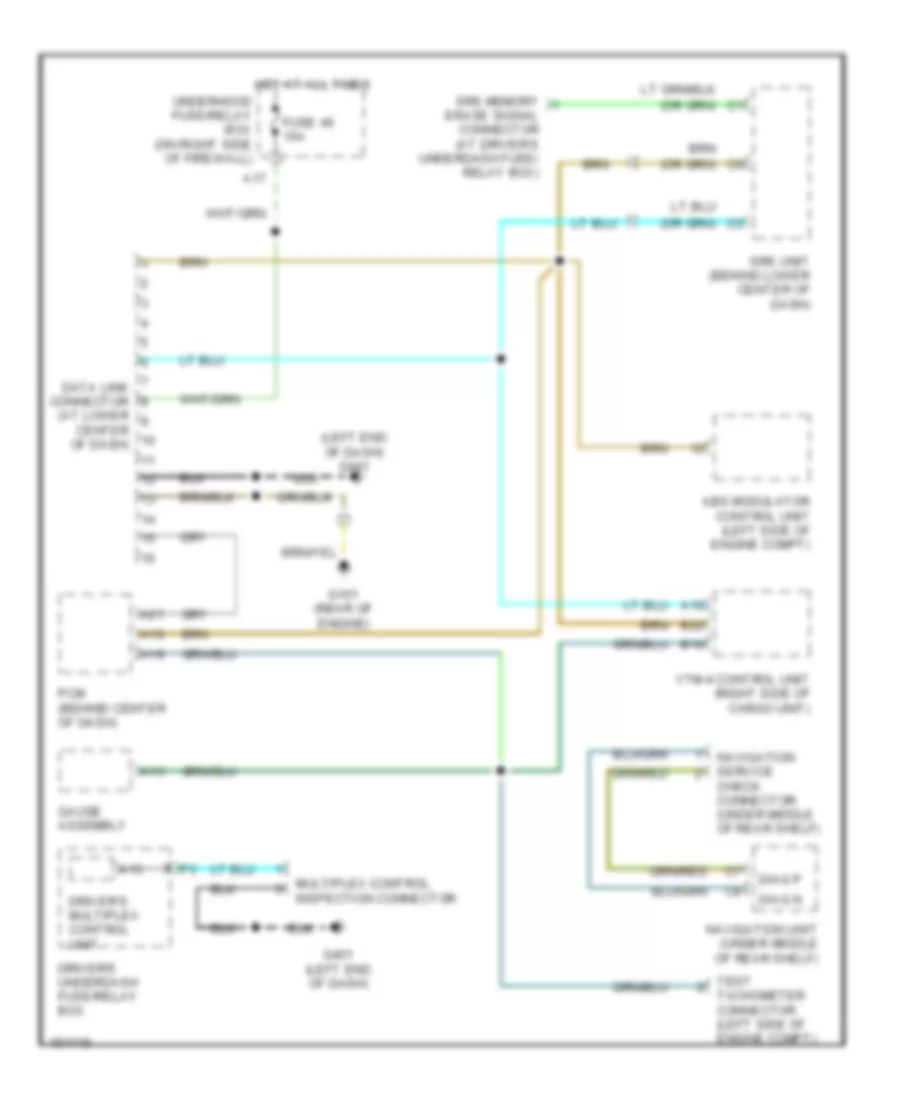 Computer Data Lines Wiring Diagram for Acura MDX 2002