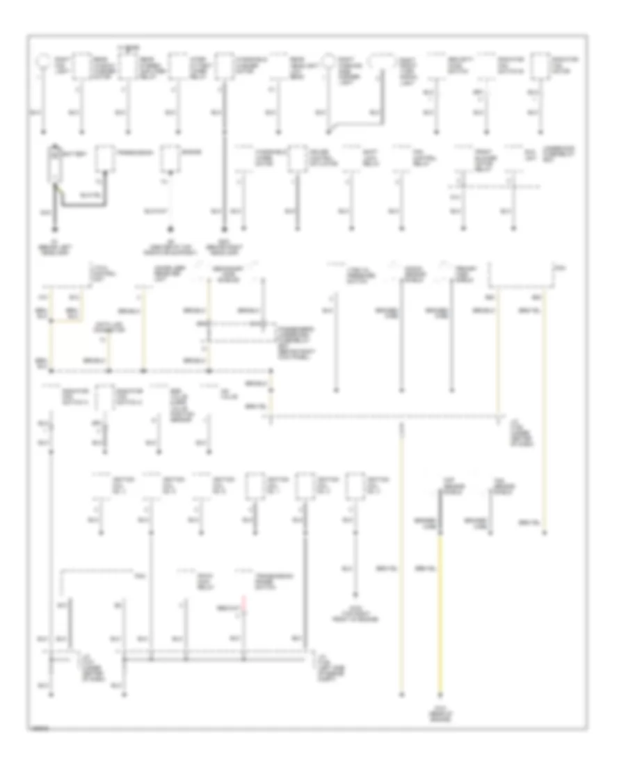 Ground Distribution Wiring Diagram 1 of 4 for Acura MDX 2002