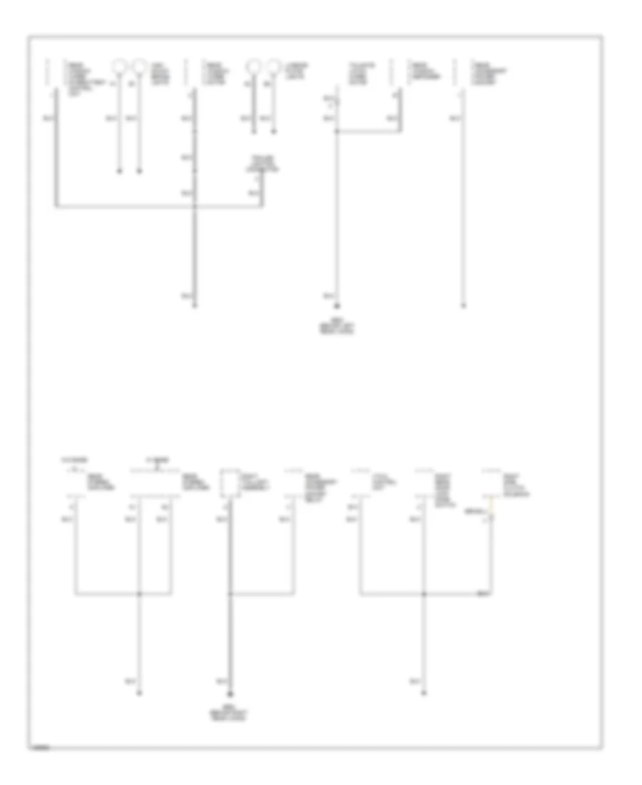Ground Distribution Wiring Diagram 4 of 4 for Acura MDX 2002