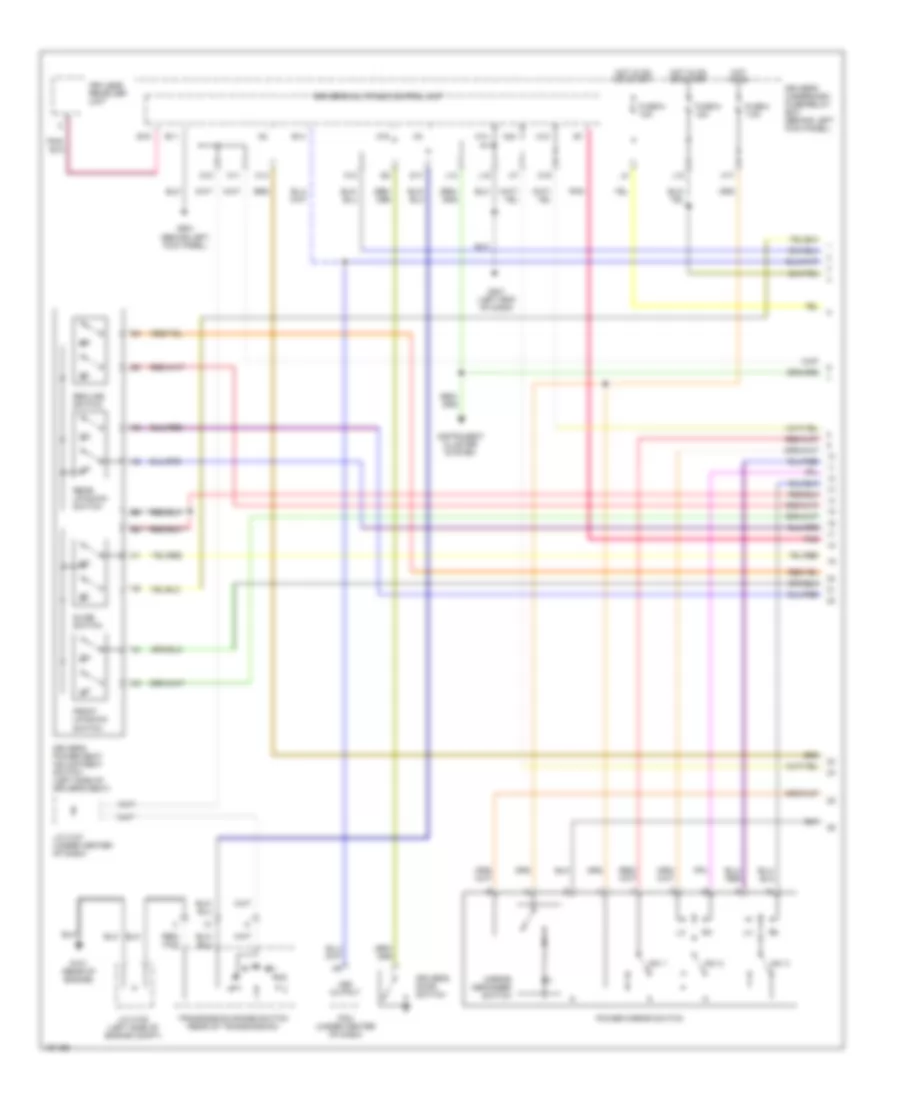 Memory Systems Wiring Diagram 1 of 3 for Acura MDX 2002