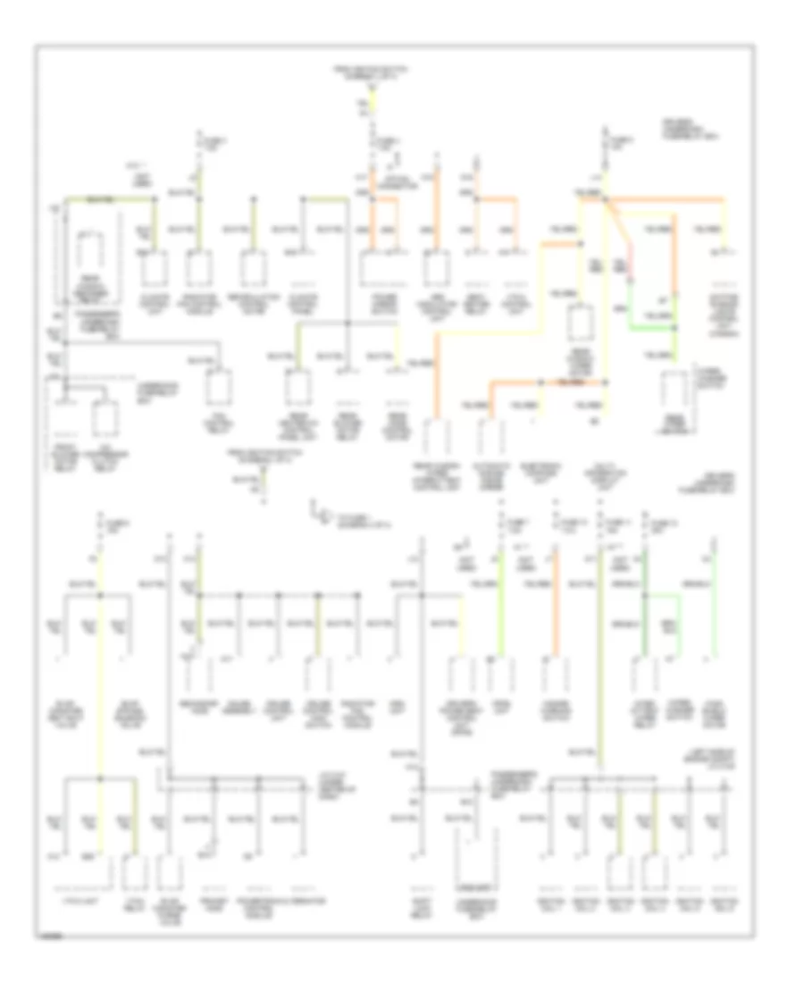 Power Distribution Wiring Diagram (2 of 4) for Acura MDX 2002
