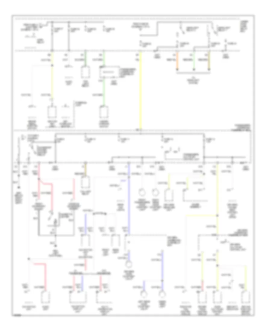 Power Distribution Wiring Diagram 3 of 4 for Acura MDX 2002