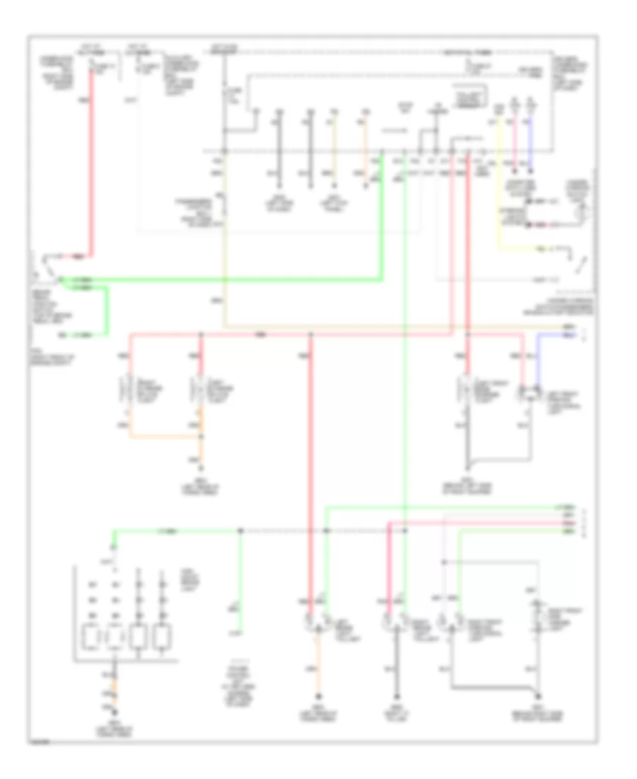 Exterior Lamps Wiring Diagram, without CMBS (1 of 2) for Acura ZDX 2011