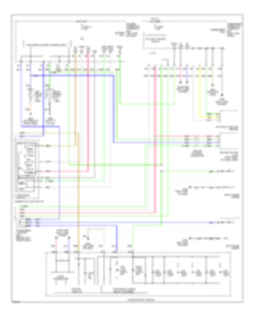Exterior Lamps Wiring Diagram, without CMBS (2 of 2) for Acura ZDX 2011