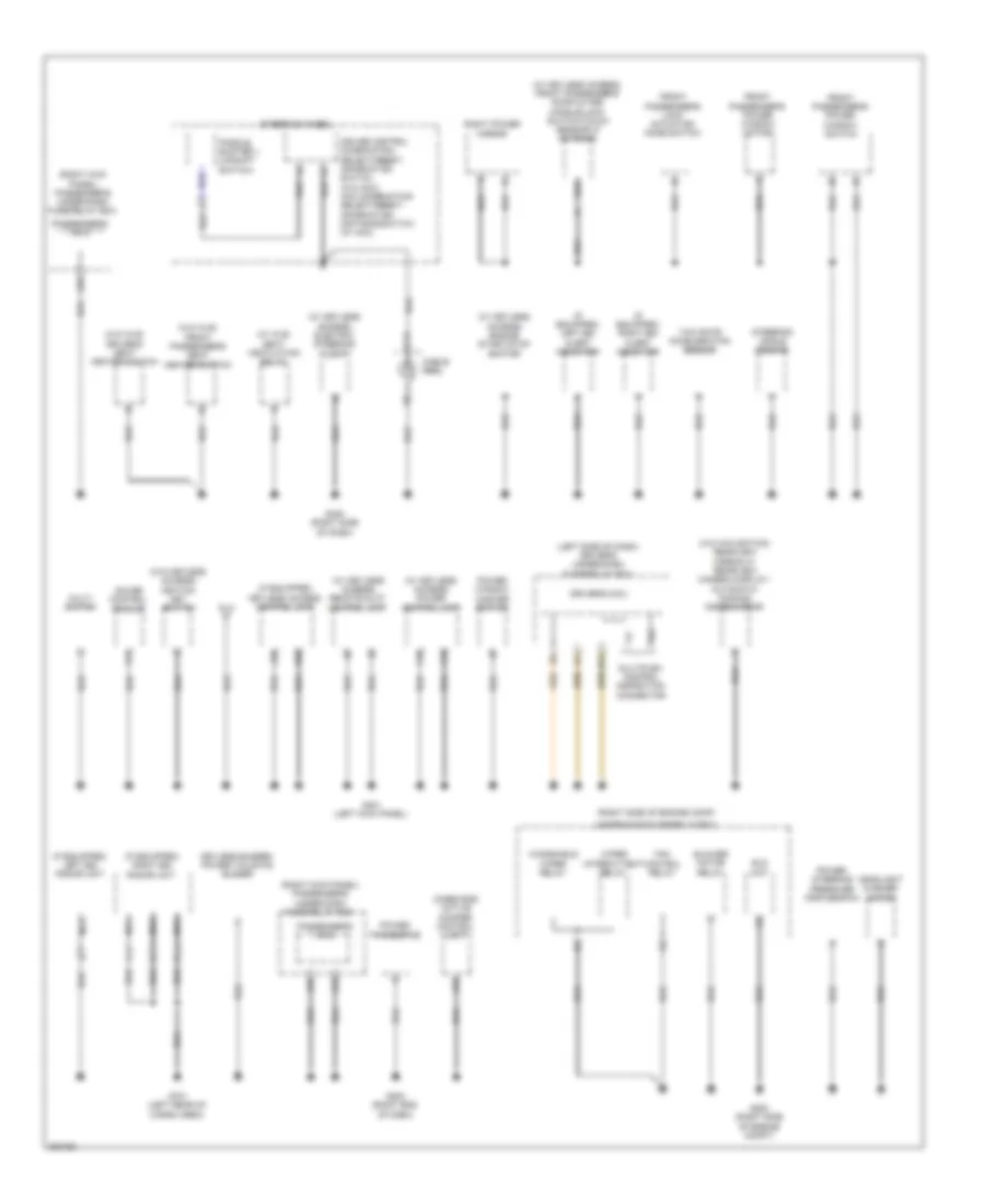Ground Distribution Wiring Diagram (2 of 5) for Acura ZDX 2011