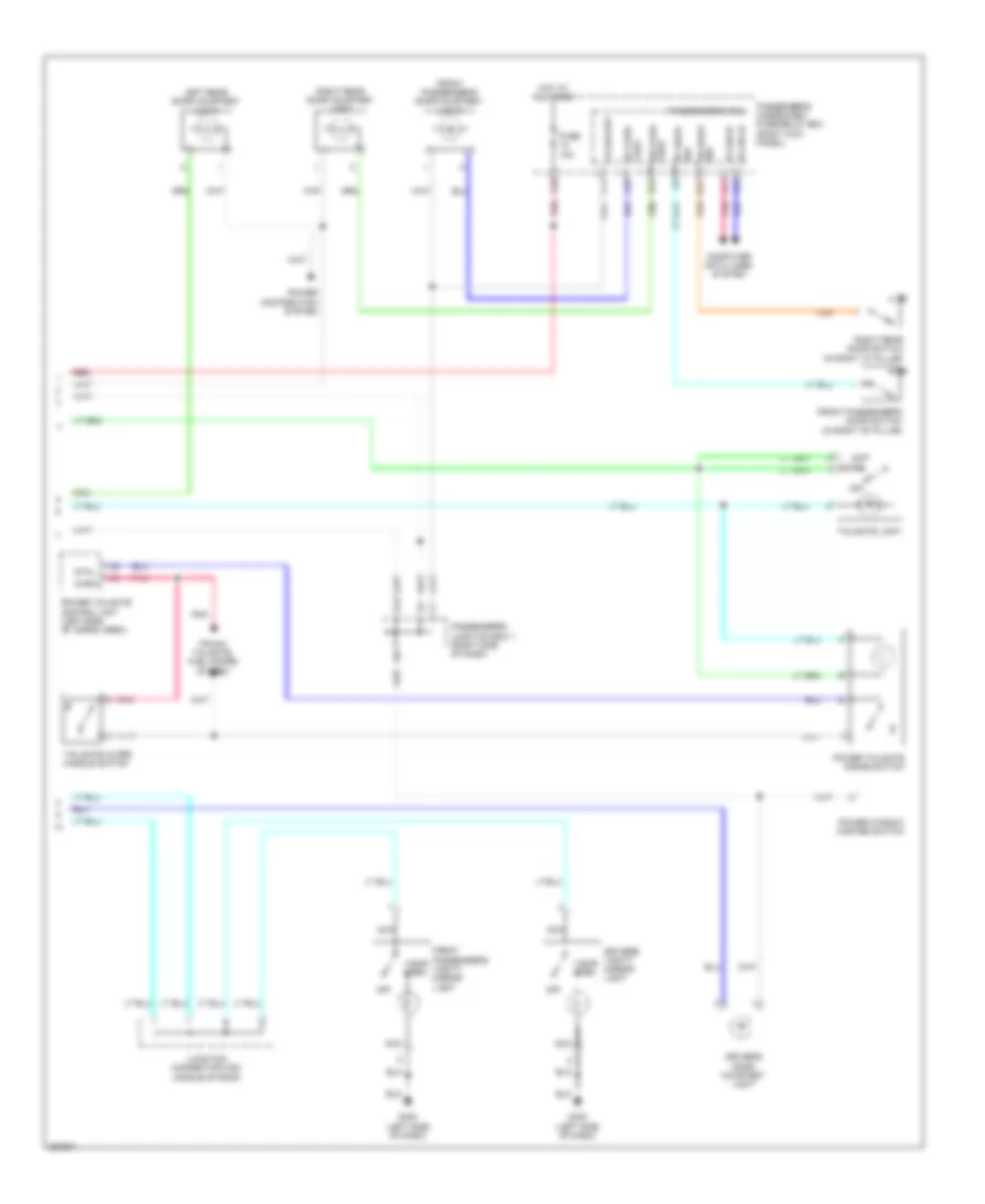 Courtesy Lamps Wiring Diagram (2 of 2) for Acura ZDX 2011