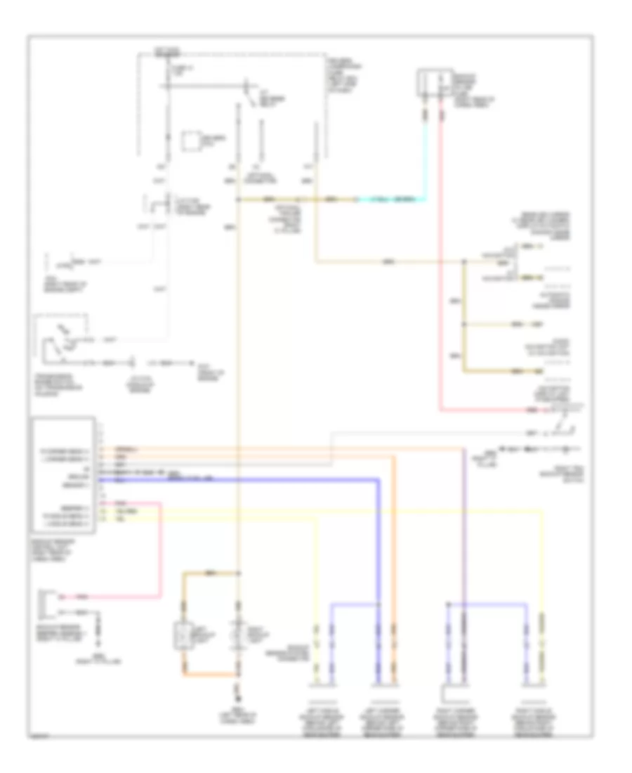 Parking Assistant Wiring Diagram for Acura ZDX 2011